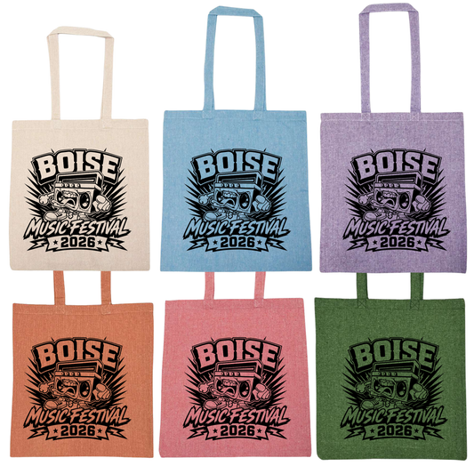 BMF 2026 - Liberty Lightweight Recycled Canvas Tote - BOOMBOX w/ TONGUE OUT