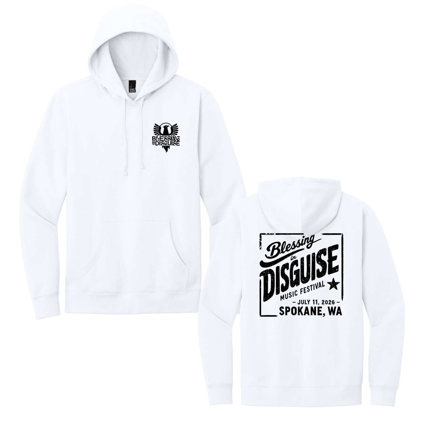 BID 2026 - District® V.I.T.™ Fleece Hoodie - WHITE
