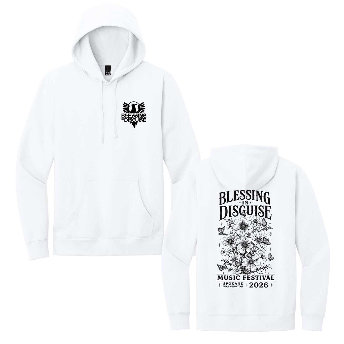 BID 2026 - District® V.I.T.™ Fleece Hoodie - WHITE