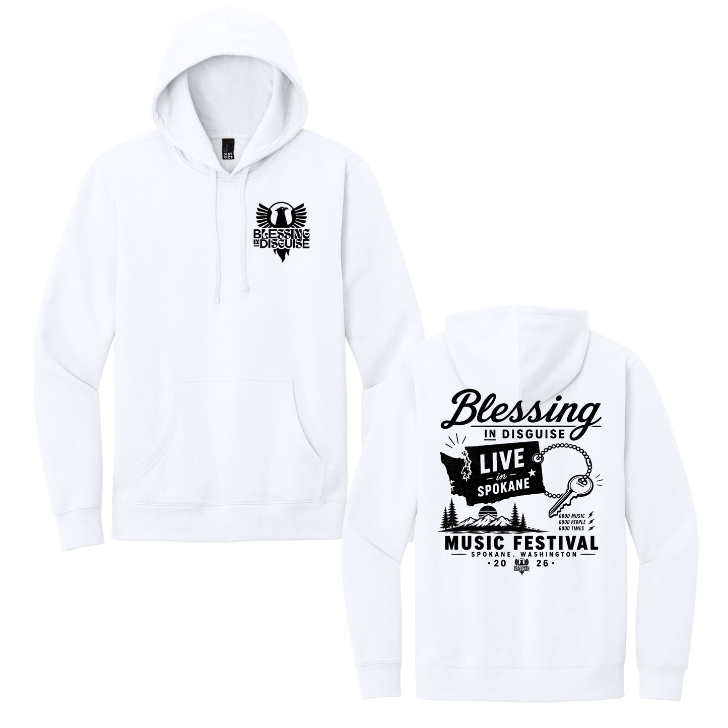 BID 2026 - District® V.I.T.™ Fleece Hoodie - WHITE