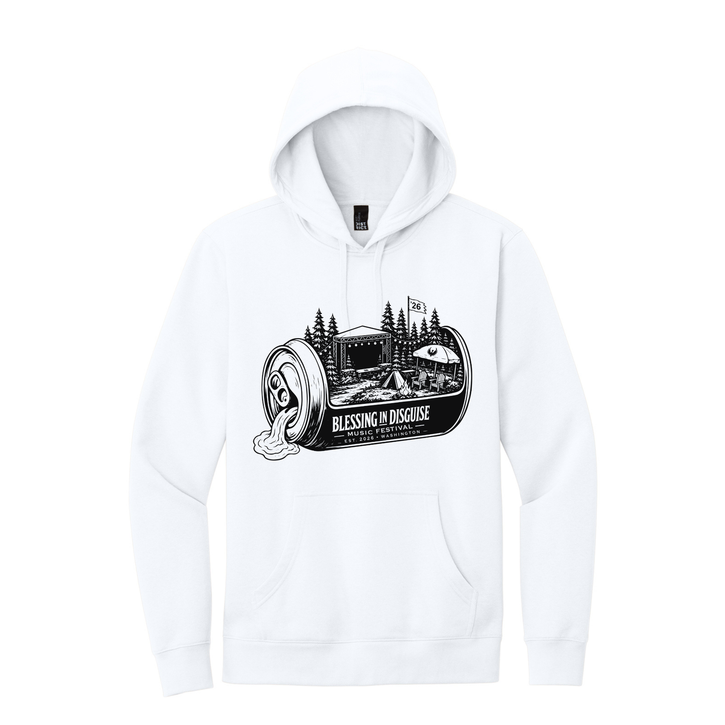 BID 2026 - District® V.I.T.™ Fleece Hoodie - WHITE