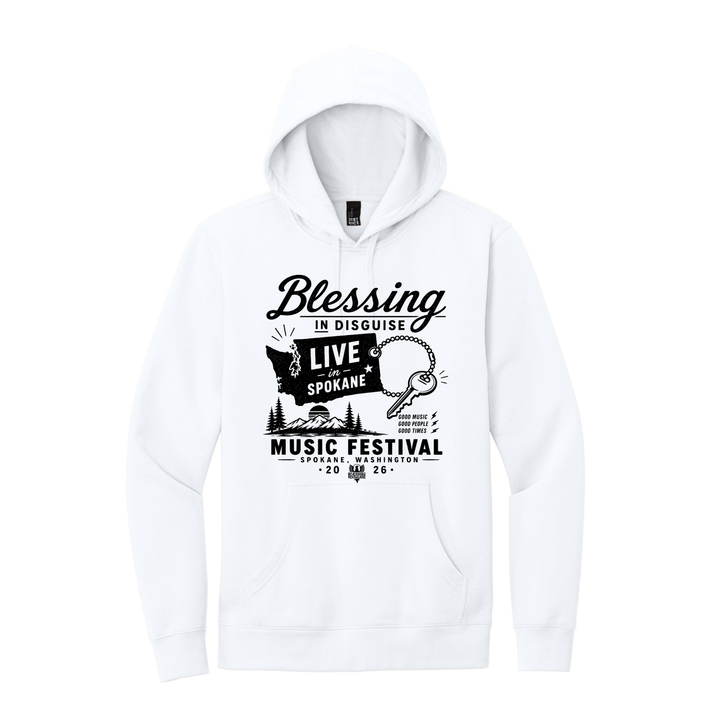BID 2026 - District® V.I.T.™ Fleece Hoodie - WHITE