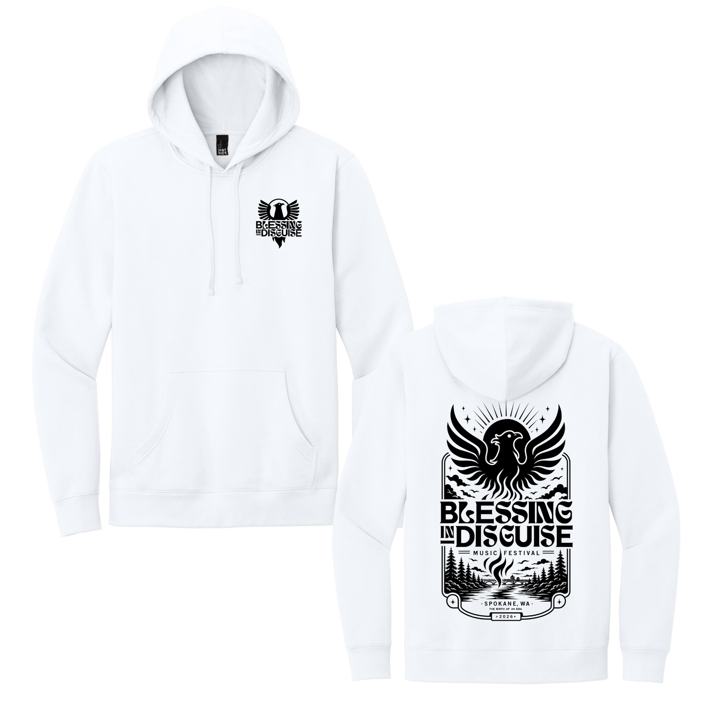 BID 2026 - District® V.I.T.™ Fleece Hoodie - WHITE