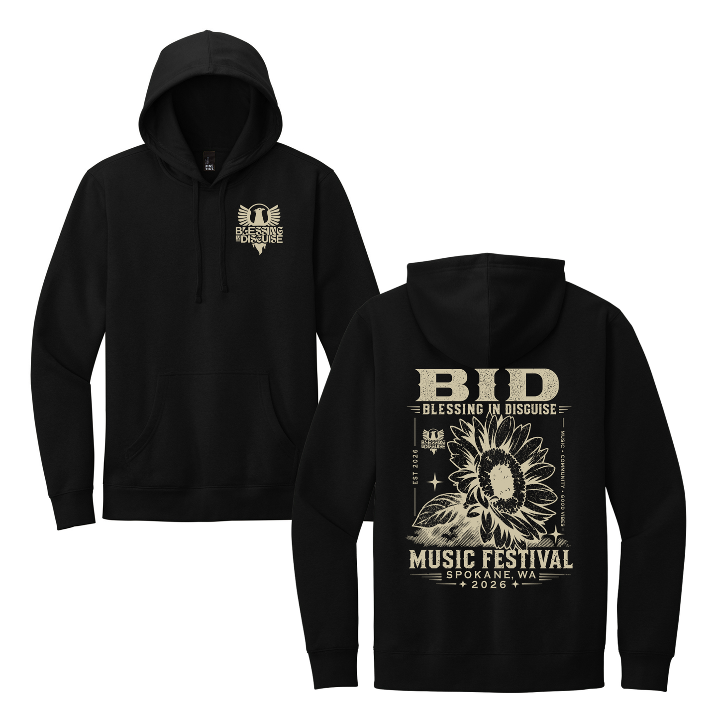 BID 2026 - District® V.I.T.™ Fleece Hoodie - BLACK