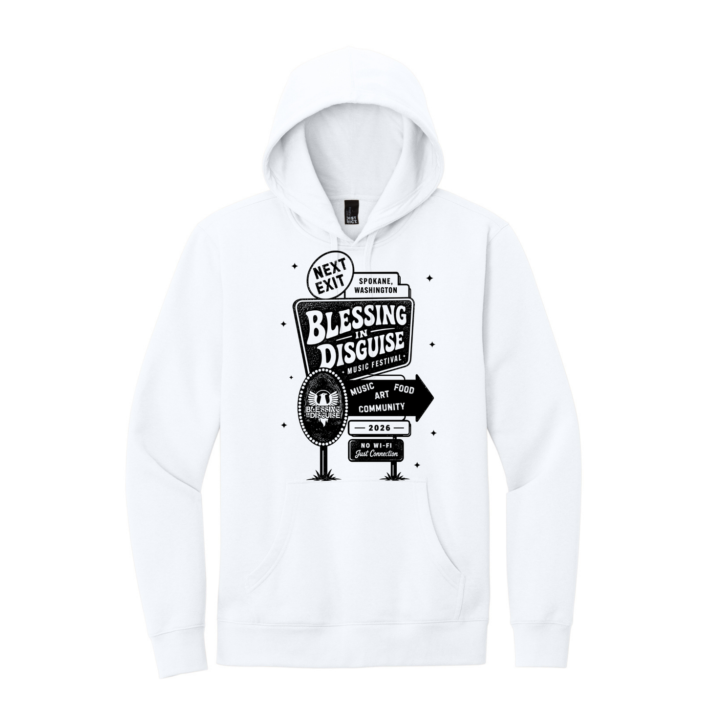 BID 2026 - District® V.I.T.™ Fleece Hoodie - WHITE