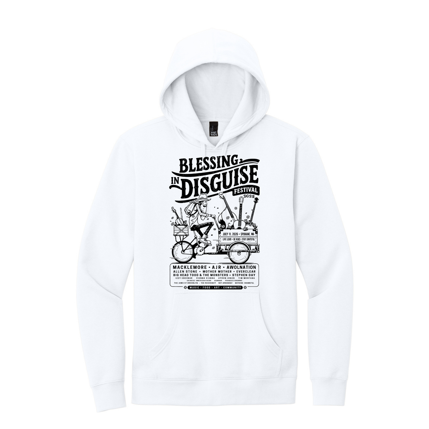 BID 2026 - District® V.I.T.™ Fleece Hoodie - WHITE