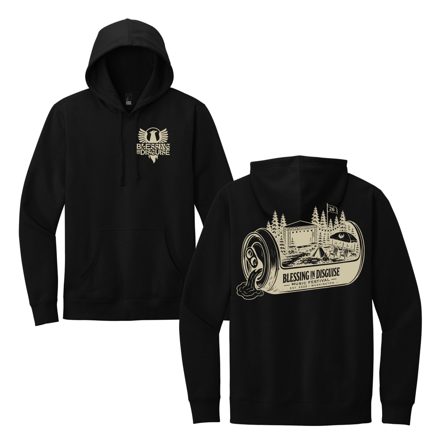 BID 2026 - District® V.I.T.™ Fleece Hoodie - BLACK