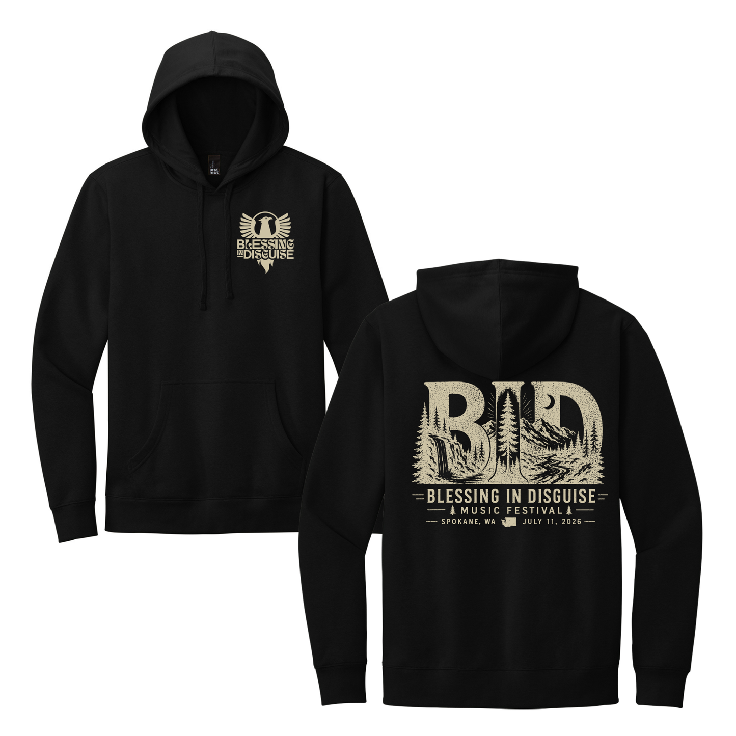 BID 2026 - District® V.I.T.™ Fleece Hoodie - BLACK