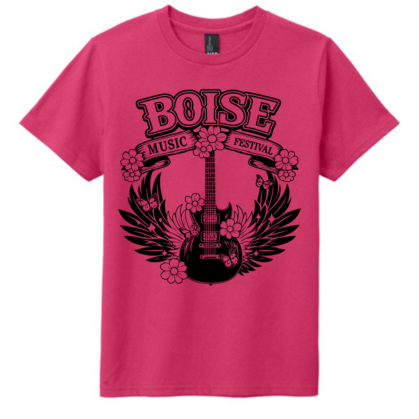 BMF 2026 - YOUTH - Tultex Fine Jersey T-shirt - PINK