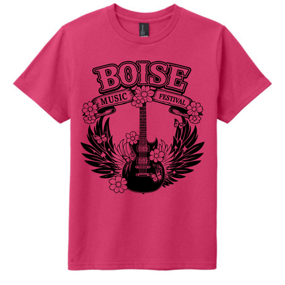 BMF 2026 - YOUTH - Tultex Fine Jersey T-shirt - PINK