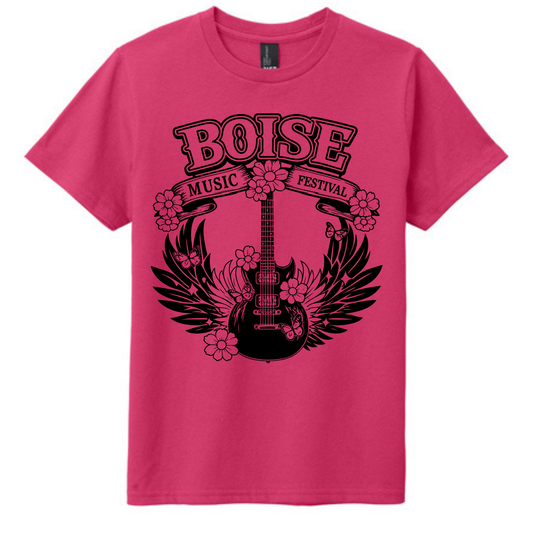 BMF 2026 - YOUTH - Tultex Fine Jersey T-shirt - PINK