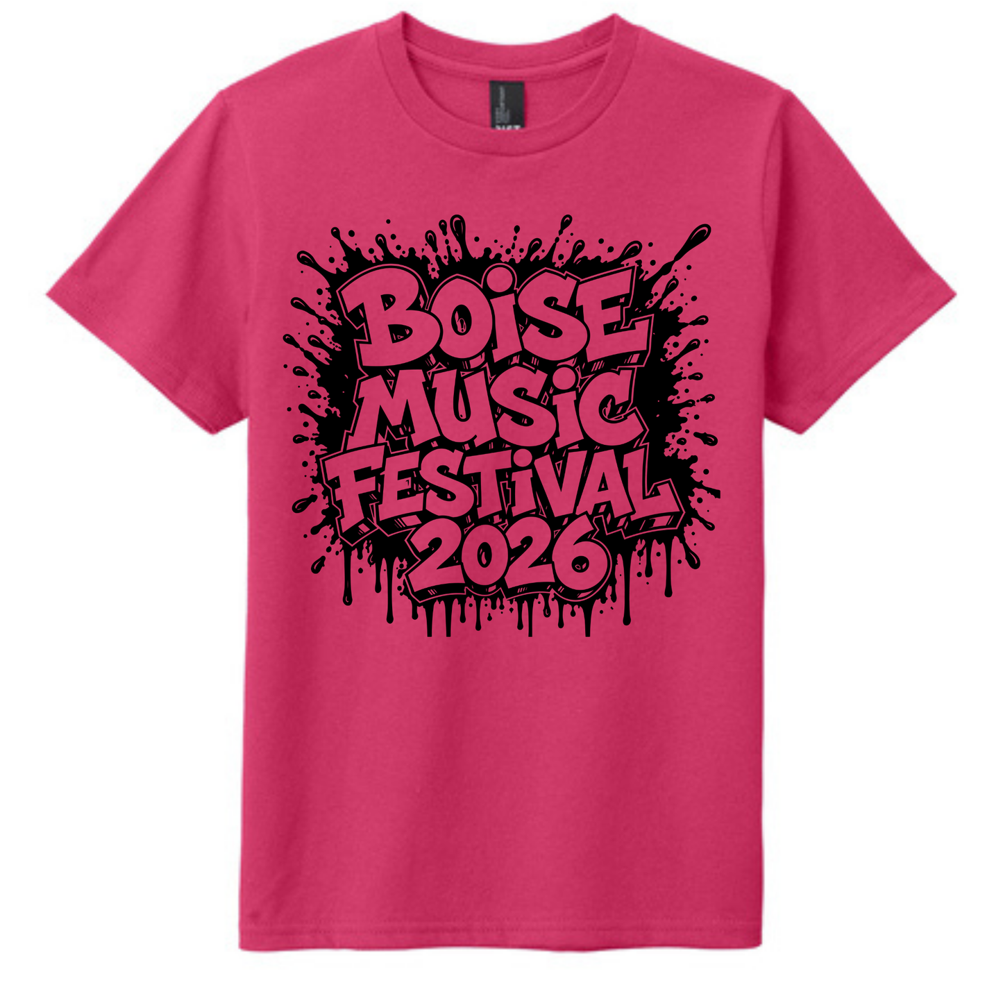 BMF 2026 - YOUTH - Tultex Fine Jersey T-shirt - PINK