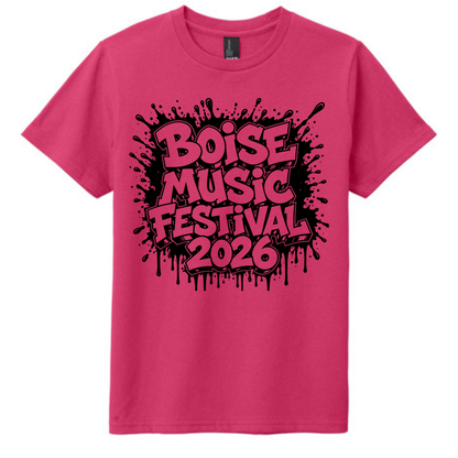 BMF 2026 - YOUTH - Tultex Fine Jersey T-shirt - PINK