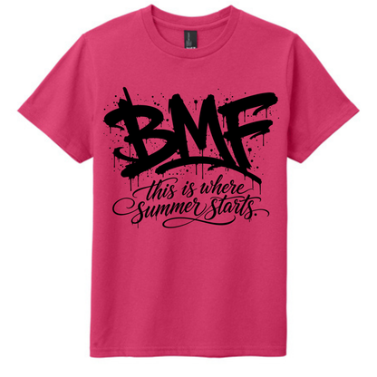 BMF 2026 - YOUTH - Tultex Fine Jersey T-shirt - PINK