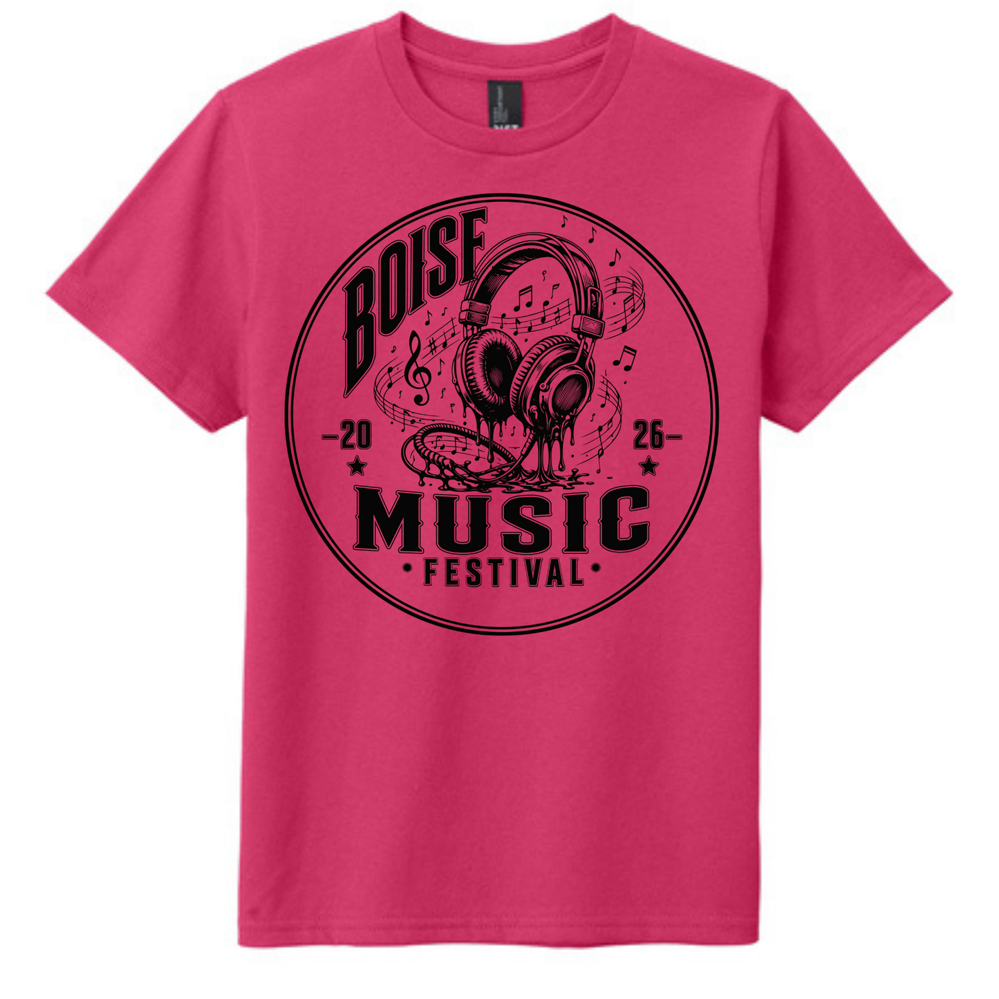 BMF 2026 - YOUTH - Tultex Fine Jersey T-shirt - PINK