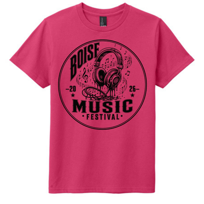 BMF 2026 - YOUTH - Tultex Fine Jersey T-shirt - PINK