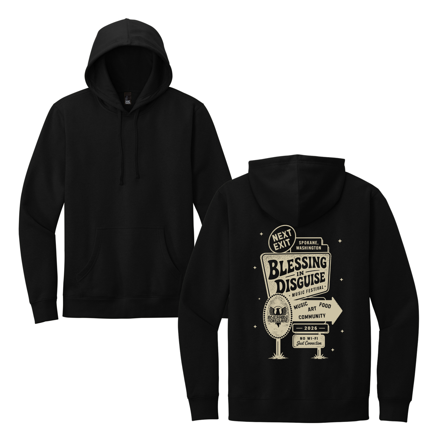 BID 2026 - District® V.I.T.™ Fleece Hoodie - BLACK