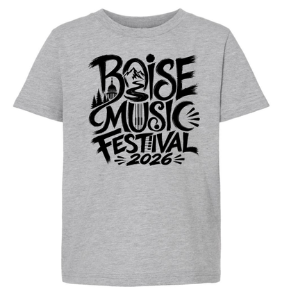 BMF 2026 - YOUTH - Tultex Fine Jersey T-shirt - GREY