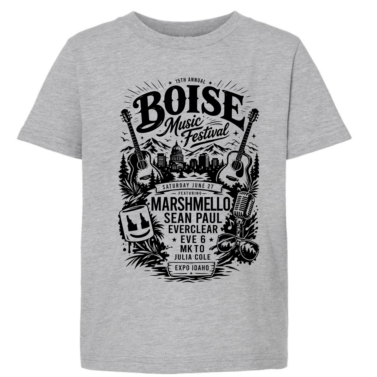 BMF 2026 - YOUTH - Tultex Fine Jersey T-shirt - GREY