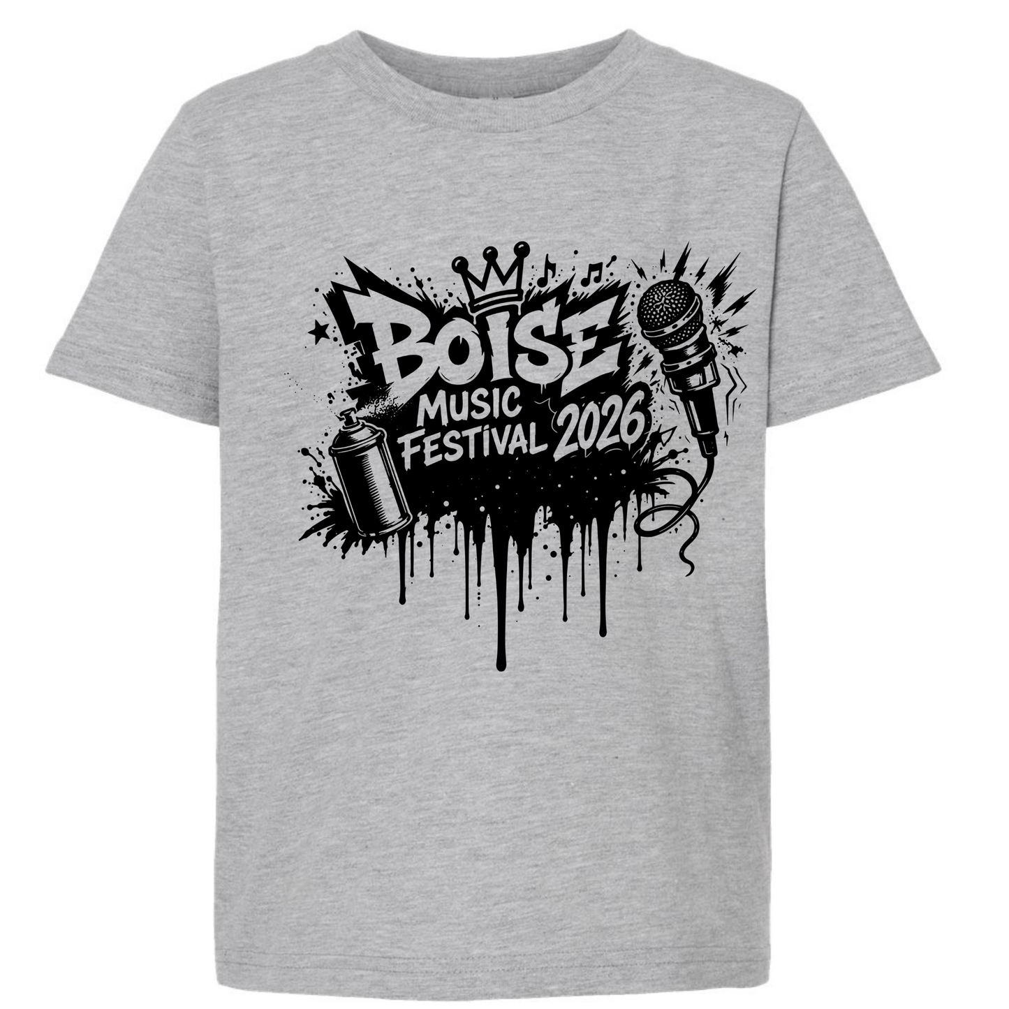 BMF 2026 - YOUTH - Tultex Fine Jersey T-shirt - GREY