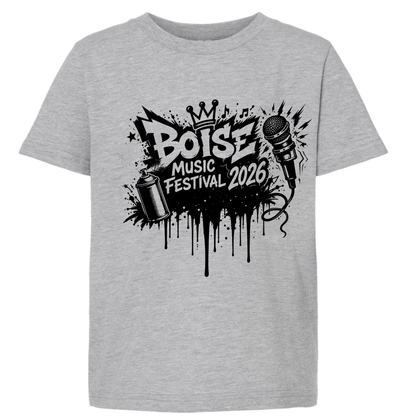 BMF 2026 - YOUTH - Tultex Fine Jersey T-shirt - GREY