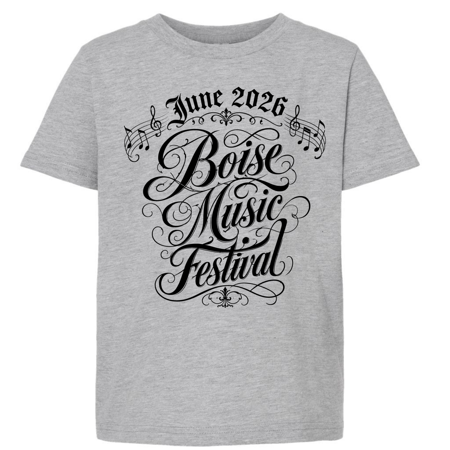 BMF 2026 - YOUTH - Tultex Fine Jersey T-shirt - GREY
