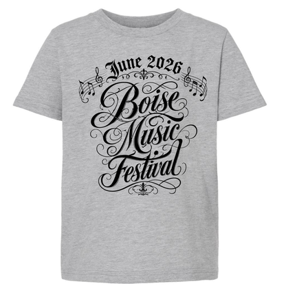 BMF 2026 - YOUTH - Tultex Fine Jersey T-shirt - GREY