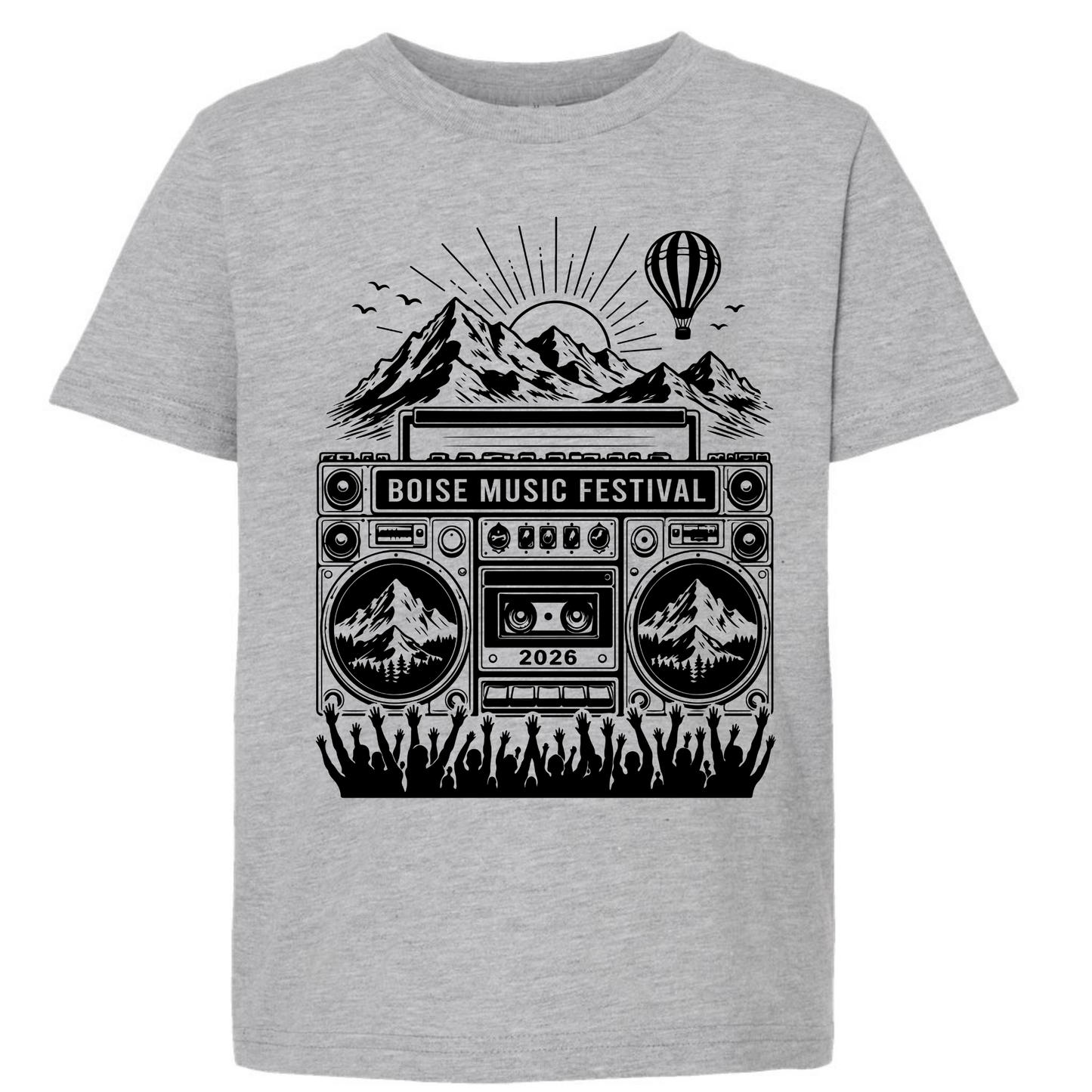 BMF 2026 - YOUTH - Tultex Fine Jersey T-shirt - GREY