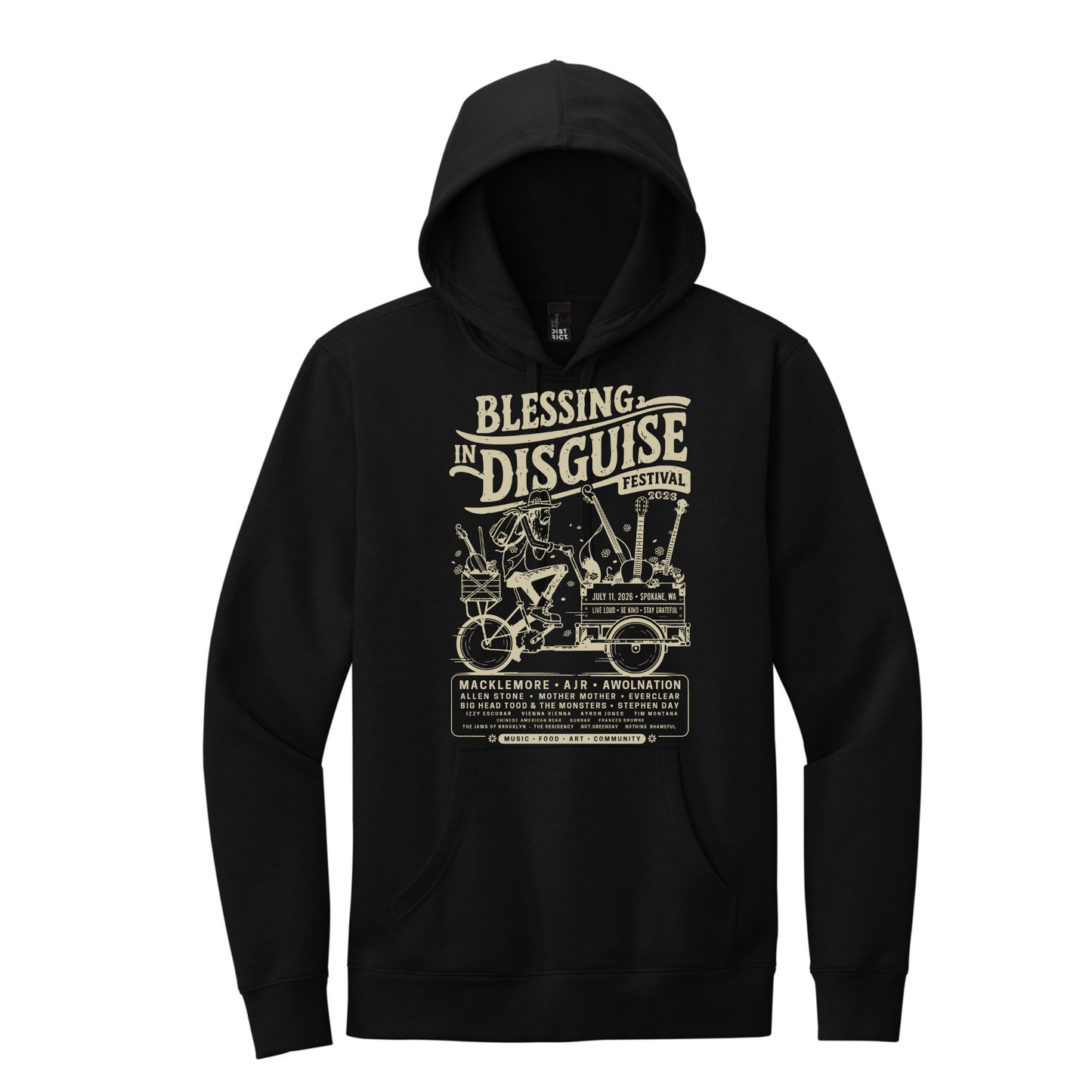 BID 2026 - District® V.I.T.™ Fleece Hoodie - BLACK
