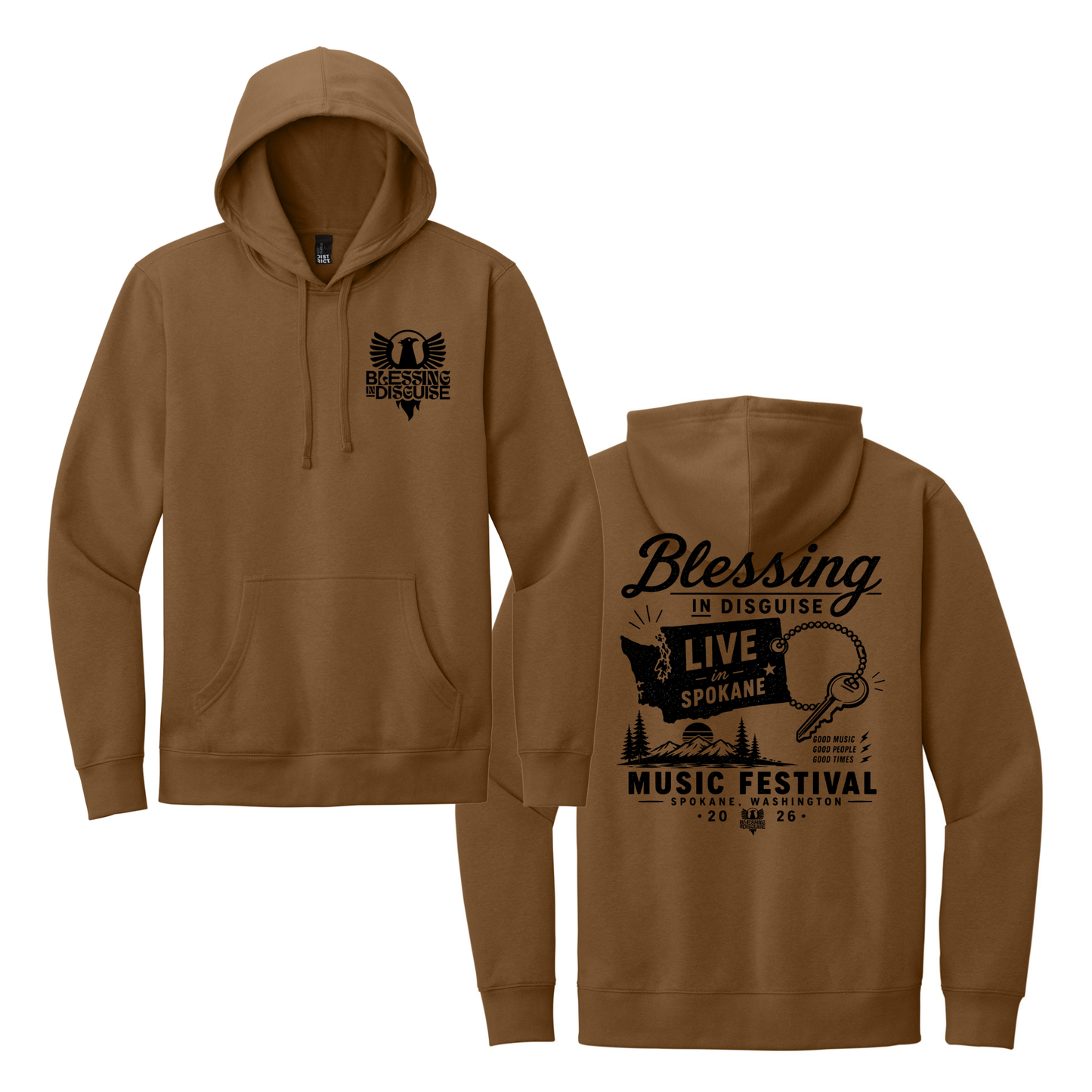 BID 2026 - District® V.I.T.™ Fleece Hoodie - DUCK BROWN