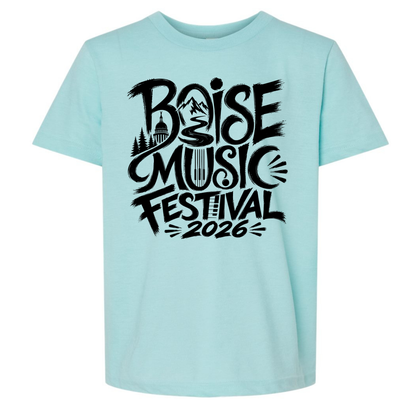BMF 2026 - YOUTH - Tultex Fine Jersey T-shirt - LIGHT BLUE