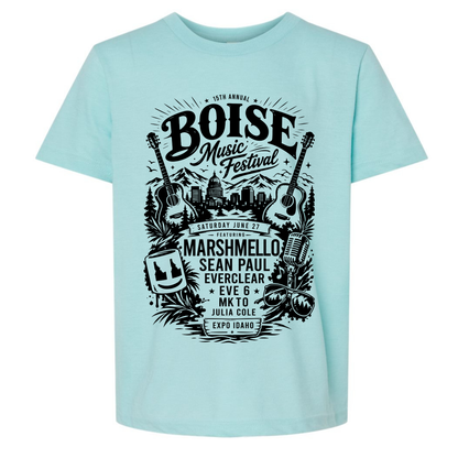 BMF 2026 - YOUTH - Tultex Fine Jersey T-shirt - LIGHT BLUE