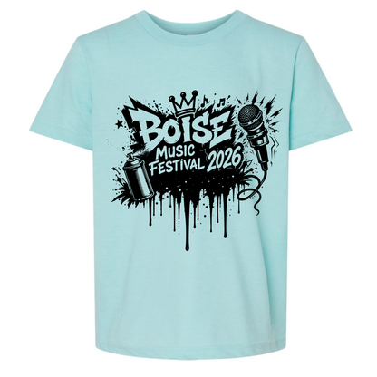 BMF 2026 - YOUTH - Tultex Fine Jersey T-shirt - LIGHT BLUE