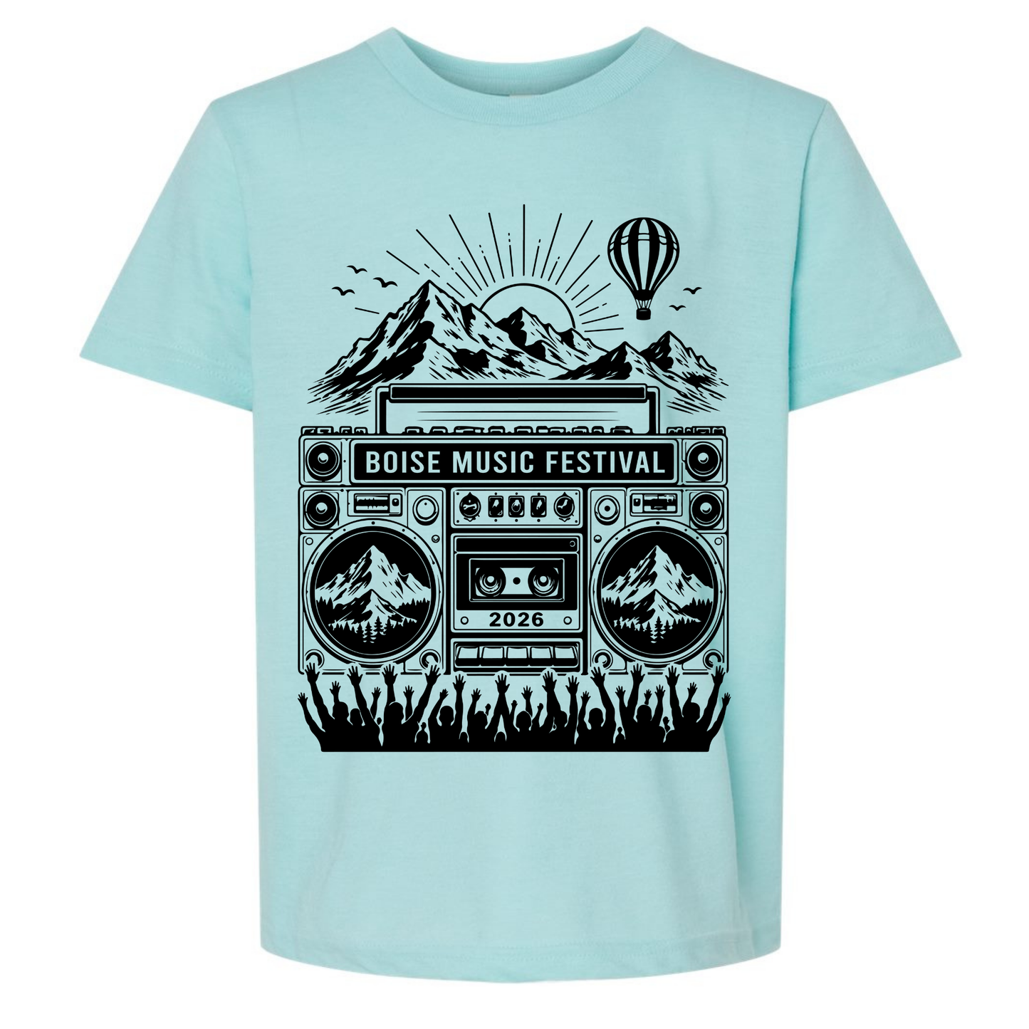 BMF 2026 - YOUTH - Tultex Fine Jersey T-shirt - LIGHT BLUE