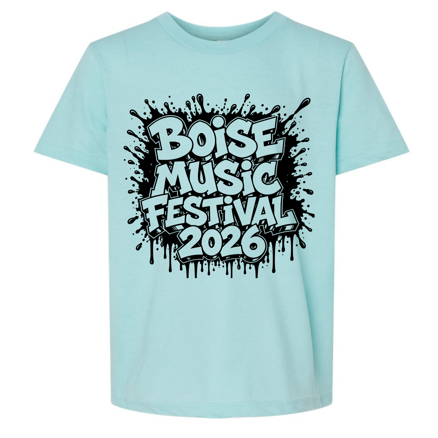 BMF 2026 - YOUTH - Tultex Fine Jersey T-shirt - LIGHT BLUE