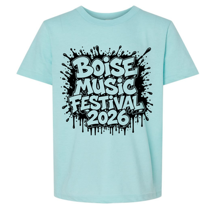 BMF 2026 - YOUTH - Tultex Fine Jersey T-shirt - LIGHT BLUE