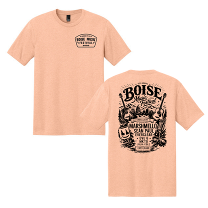 BMF 2026 - District® Perfect Tri® Tee - HEATHERED DUSTY PEACH
