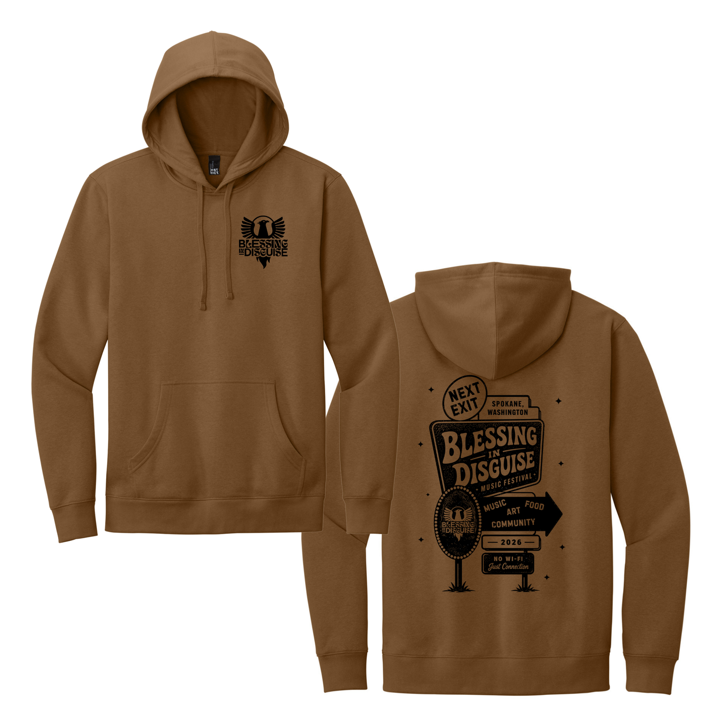 BID 2026 - District® V.I.T.™ Fleece Hoodie - DUCK BROWN