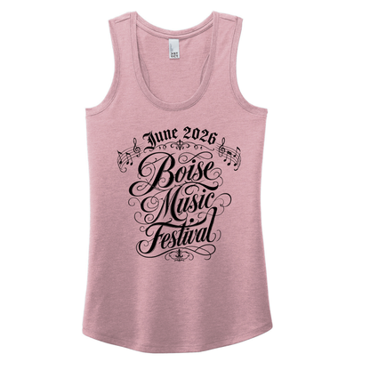 BMF 2026 - District® Women’s Perfect Tri® Racerback Tank - HEATHERED LAVENDER