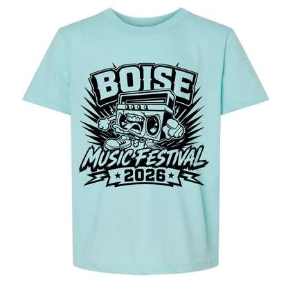BMF 2026 - YOUTH - Tultex Fine Jersey T-shirt - LIGHT BLUE
