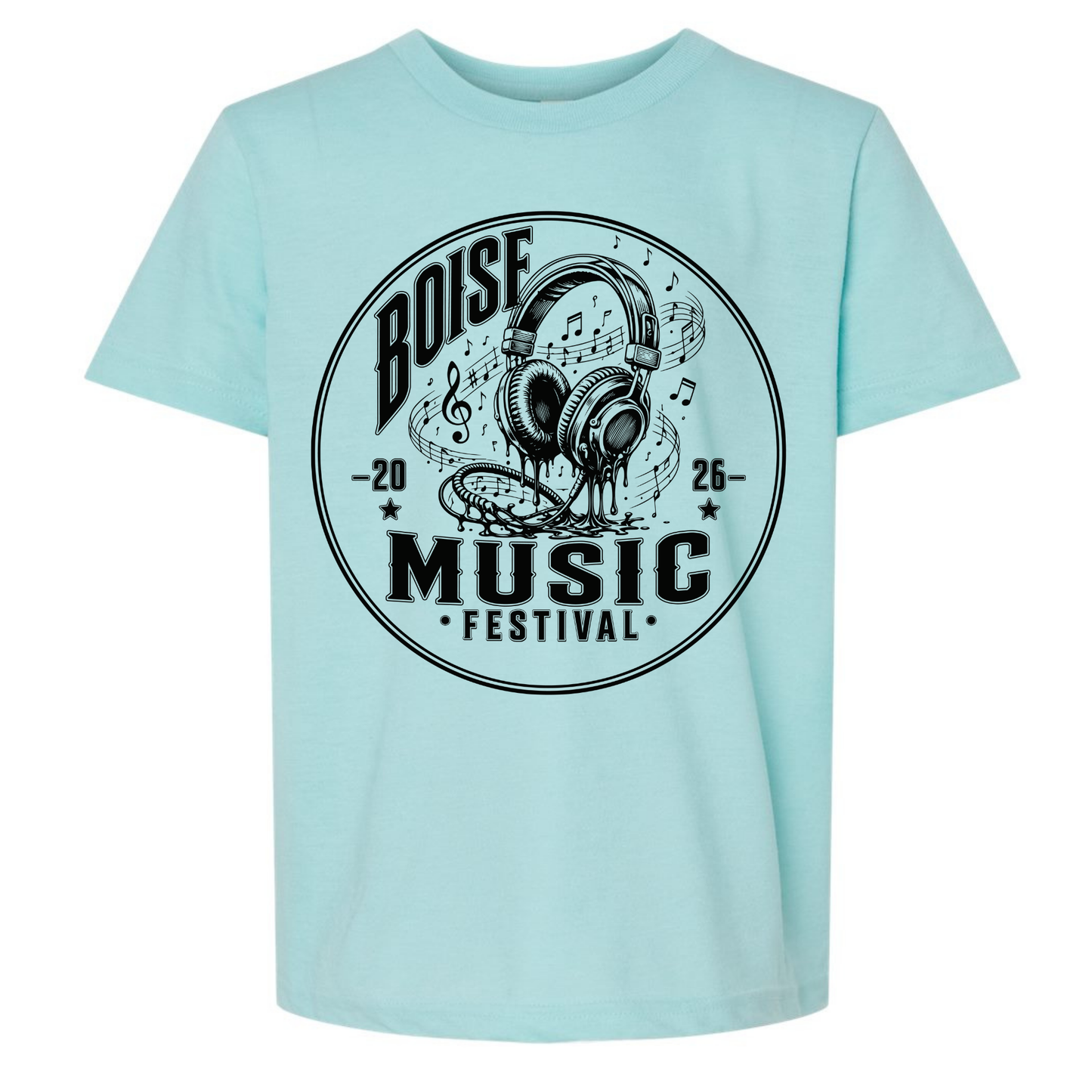 BMF 2026 - YOUTH - Tultex Fine Jersey T-shirt - LIGHT BLUE