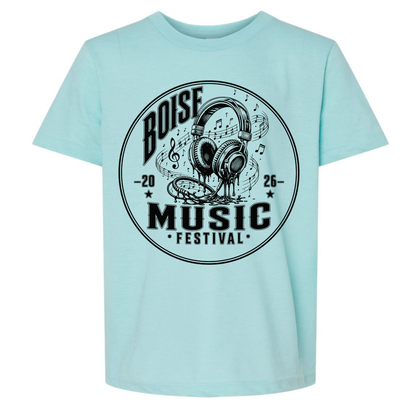 BMF 2026 - YOUTH - Tultex Fine Jersey T-shirt - LIGHT BLUE