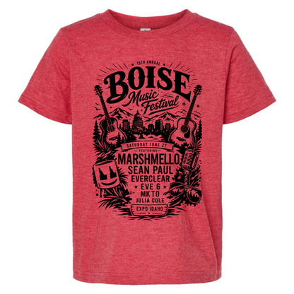 BMF 2026 - YOUTH - Tultex Fine Jersey T-shirt - RED