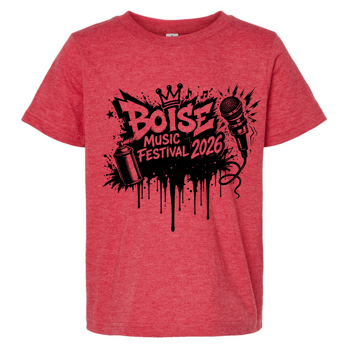 BMF 2026 - YOUTH - Tultex Fine Jersey T-shirt - RED