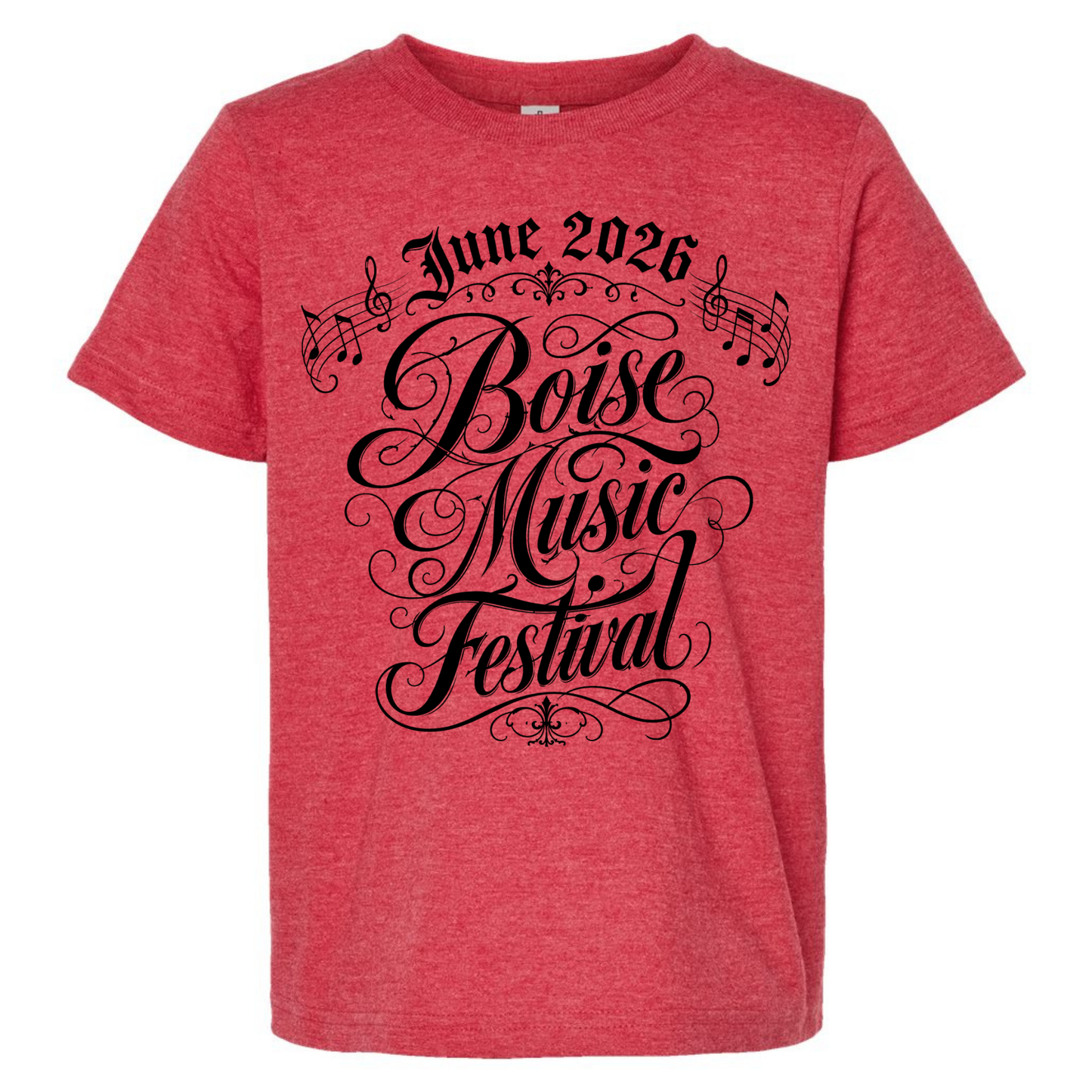 BMF 2026 - YOUTH - Tultex Fine Jersey T-shirt - RED