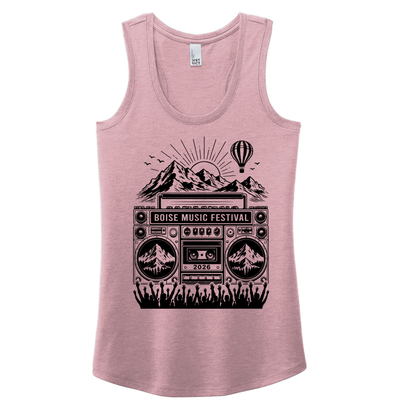 BMF 2026 - District® Women’s Perfect Tri® Racerback Tank - HEATHERED LAVENDER