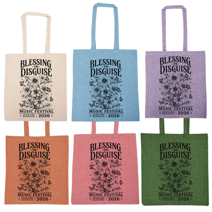 BID 2026 - Liberty Lightweight Recycled Canvas Tote - DETAILED FLOWERS
