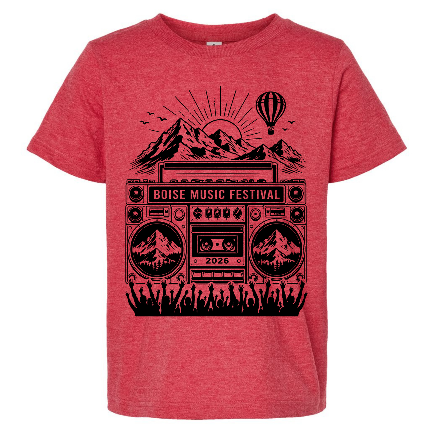 BMF 2026 - YOUTH - Tultex Fine Jersey T-shirt - RED