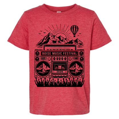 BMF 2026 - YOUTH - Tultex Fine Jersey T-shirt - RED