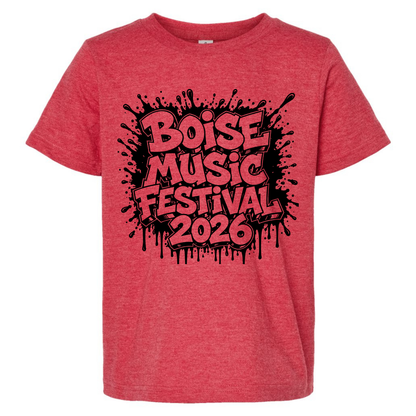BMF 2026 - YOUTH - Tultex Fine Jersey T-shirt - RED